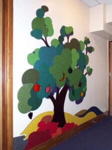 Tree tactile wall mural