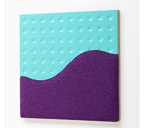 purple fabric dimples wall tile