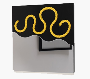 yellow rope mirror wall tile